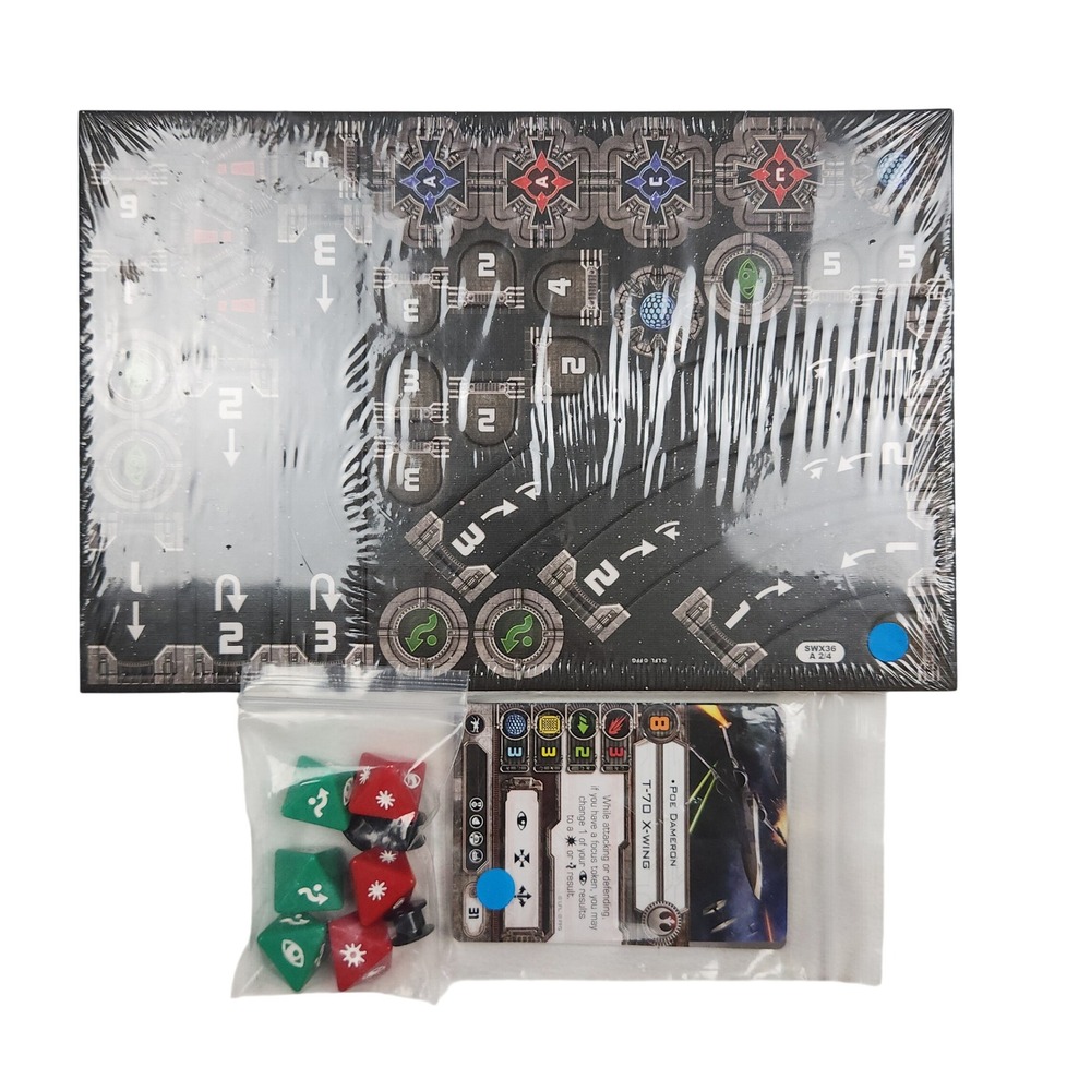 Star Wars X-Wing Poe Dameron T-70 X-Wing Expansion Components Dice Tokens SWX36